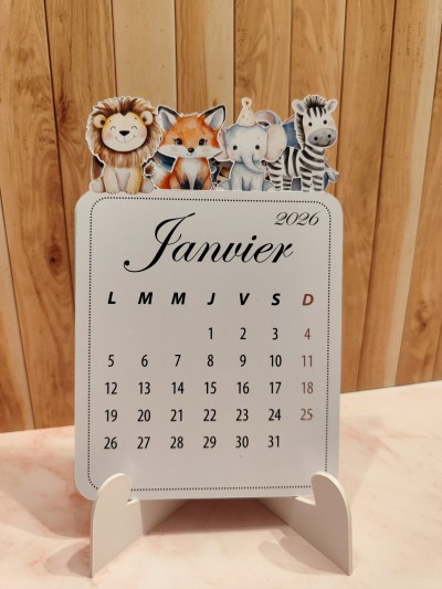 Calendrier 2026 Animaux