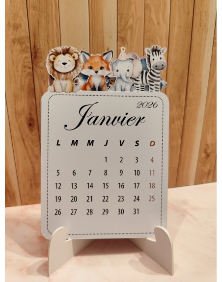 Calendrier 2026 Animaux