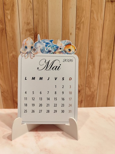 Calendrier 2026 Animaux Marins