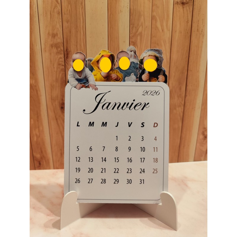 Calendrier 2026 personnalisé