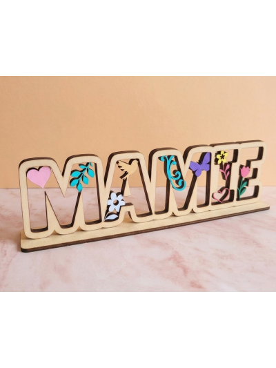 Mot en bois Mamie