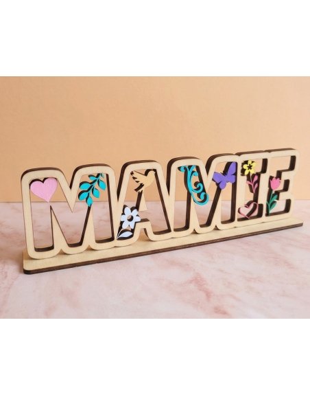 Mot en bois Mamie