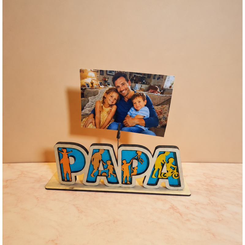 Papa avec photo