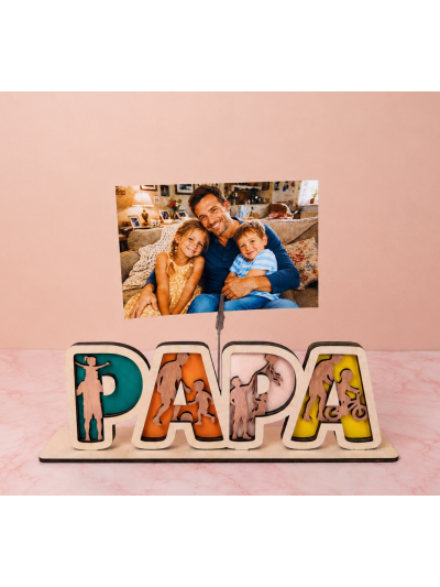 Papa avec photo