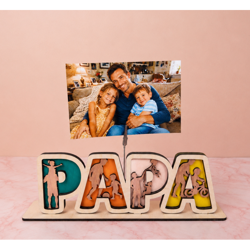 Papa avec photo