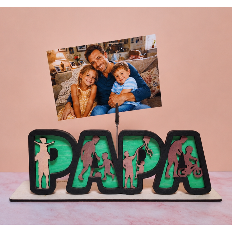 Papa avec photo