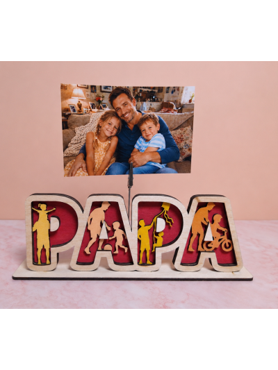 Papa avec photo