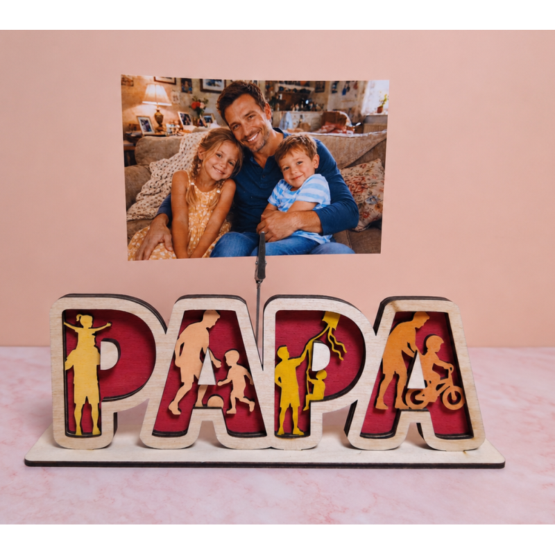 Papa avec photo