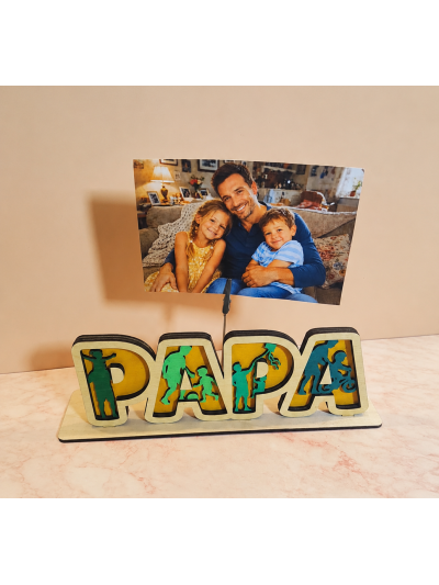 Papa avec photo