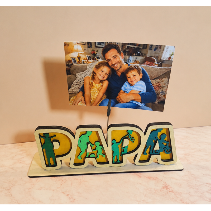 Papa avec photo