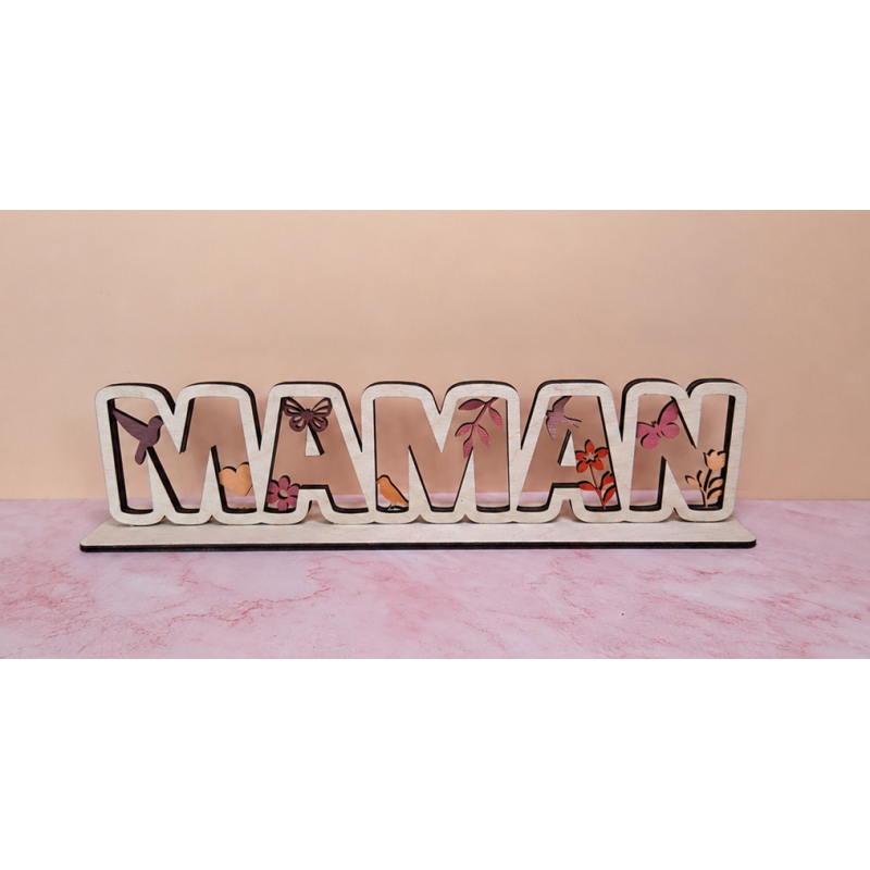 Décoration en bois Maman
