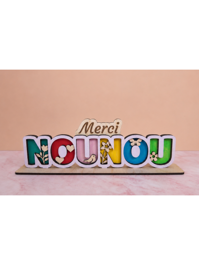 Décoration en bois nounou