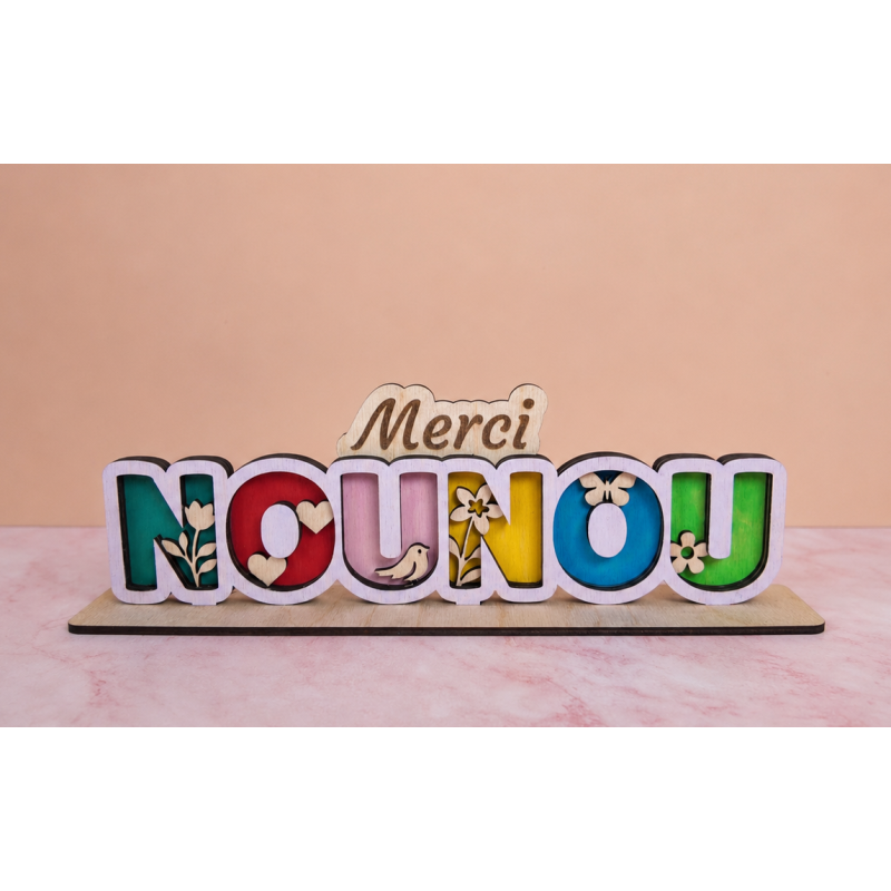 Décoration en bois nounou