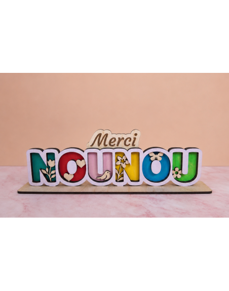 Décoration en bois nounou