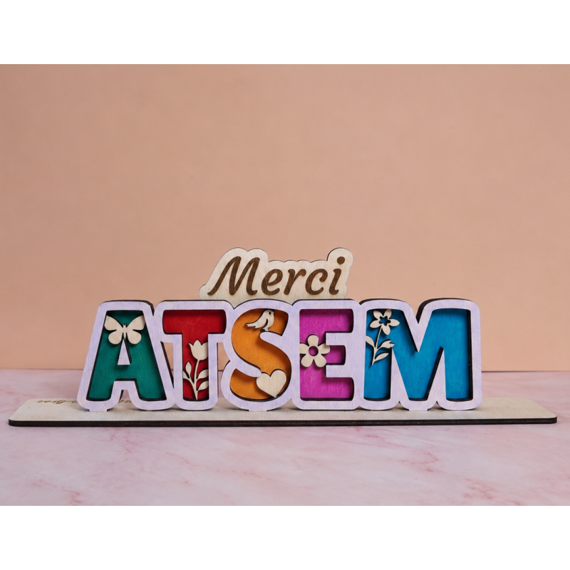 Décoration en bois Atsem