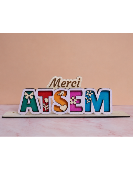 Décoration en bois Atsem