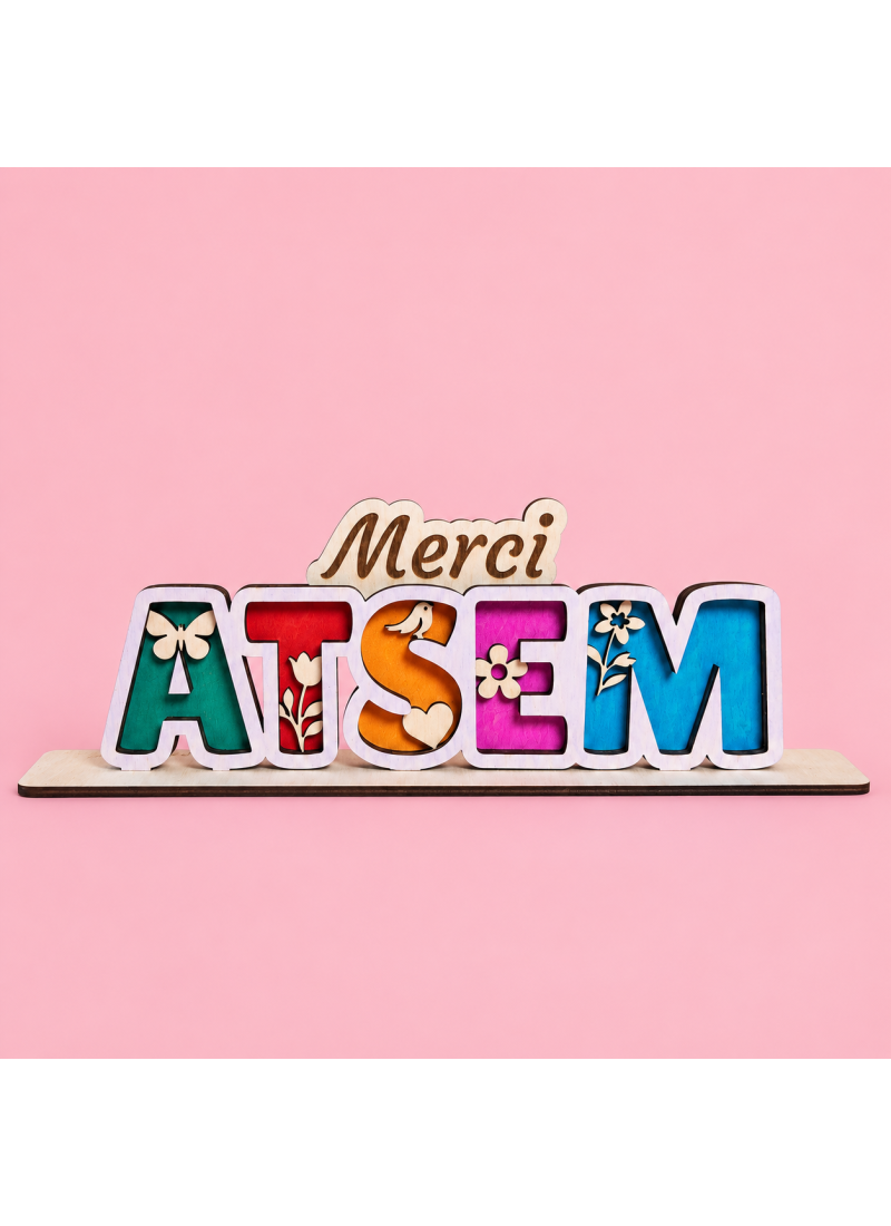 Décoration en bois Atsem