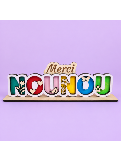 Décoration en bois nounou
