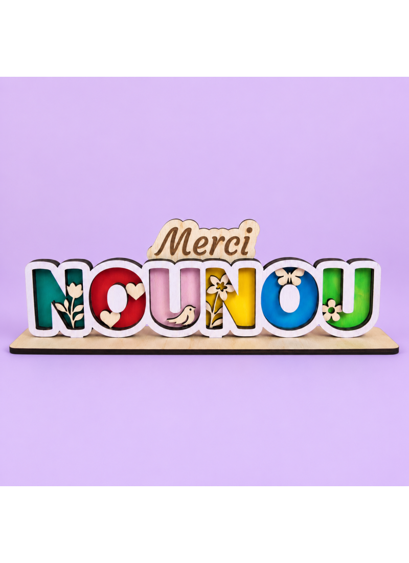 Décoration en bois nounou