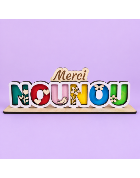 Décoration en bois nounou