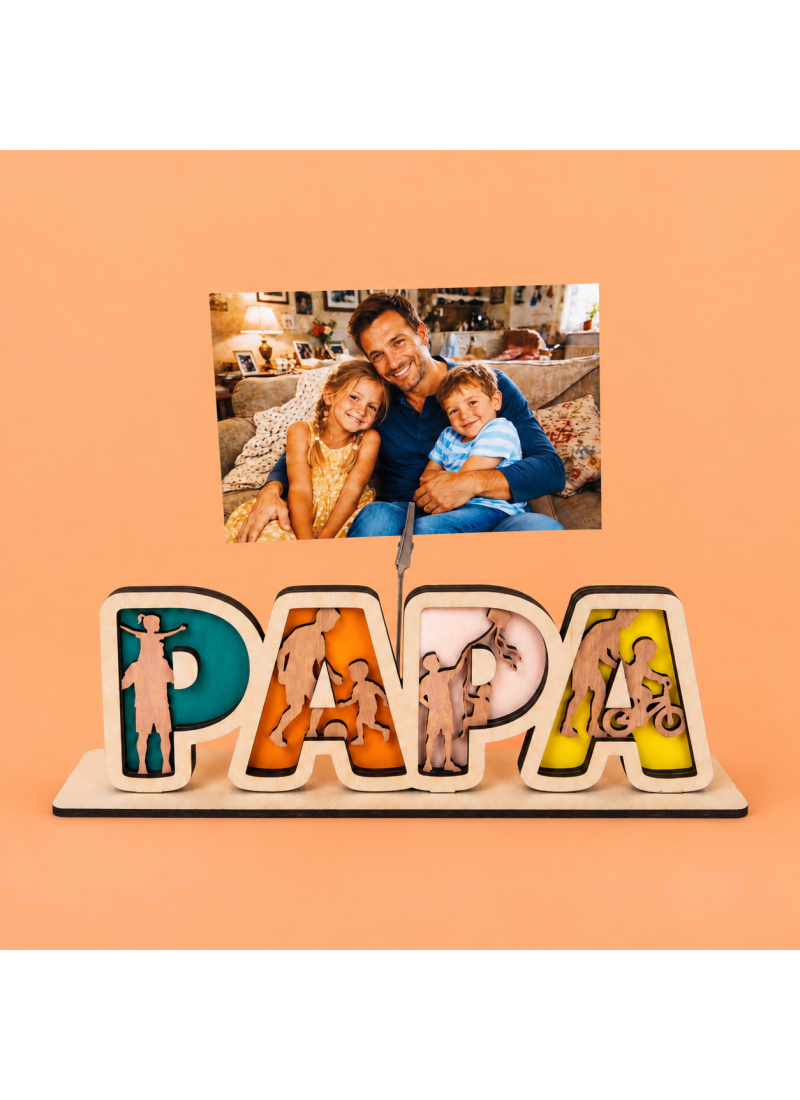 Papa avec photo