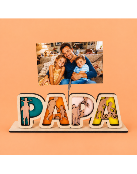 Papa avec photo