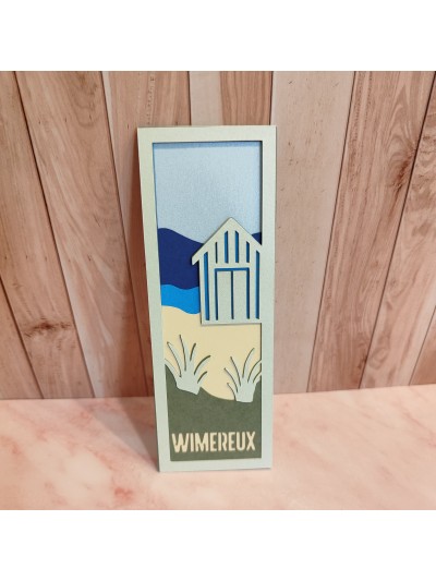 Marque-Page en papier - Les cabines de Wimereux