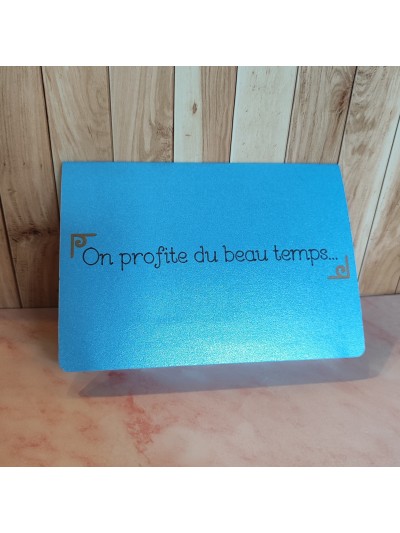 Scénette La plage en papier fait main