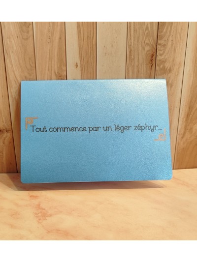 Scénette Montgolfière en papier fait main